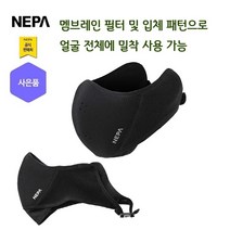 네파 멤브레인 필터 입체 패턴 마스크(7HF7907 프라자점 사은품증정), BLACK(199)