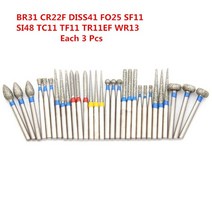 30pcs Dia.1.6mm 치과 다이아몬드 Burs 훈련 고속 핸드 피스 연마 화이트닝 도구 치아 미백을위한, 각 30PCS