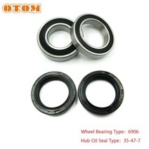 otom 오토바이 프론트 리어 휠 허브 오일 씰 베어링 세트 ktm exc200 sx300 xc150 cr125 husqvarna tc250 fc450 fe250 fe390e, 전면 키트