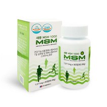 프리미엄 미국산 고순도 고함량 엠에스엠 MSM 관절 연골건강 식이유황 타블렛 뼈건강 무릎 연골 관절 엔 손목 어깨 남성 여성 주부 중장년 부모님 아버지 어머니 선물, 1통, 프리미엄세종MSM x 90정