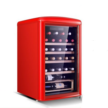 저온저장고 레트로 소형 투명 단일도어 86L/125L, 크림 화이트 - 레트로 아이스바 115L