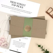 [문구조아] 핑크풋 감사봉투 4개세트 고급진 답례봉투 용돈봉투 랜덤, 10개