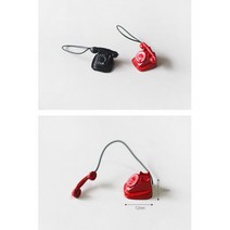빈티지 미니어처 전화기 인형의집꾸미기 장식용 하우스 만들기 diy 까페소품 DIY, 블랙