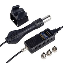 열풍기 히팅건 공업용 미니 소형 jcd hot air gun 8858 micro 휴대용 ​​bga rework 솔더 스테이션 lcd 디지털 뜨거운 공기 송풍기 용접 솔더 311, 협력사, 110V 미국 플러그, 은