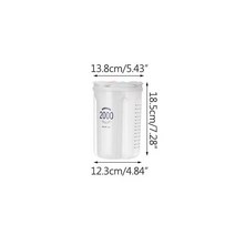 진공 쌀 보관 주방 용품 곡물 저장 탱크 방습 밀폐 캔 투명 정리함 상자 식품, 4 grid-2000ml, 4 grid-2000ml