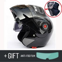 오토바이 헬멧 Jeikai 김서림 방지 레이싱 사이클링 전기 모티브 Casco Moto 남녀공용 DOT ECE 105, XXL, 03 bright black