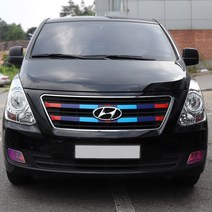 간지 그랜드 스타렉스 라디에이터 그릴 DIY 스티커 랩핑 인테리어 데칼 필름 튜닝 용품, A타입_독일