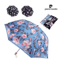 피에르가르뎅 2단 쉬폰 사임당 암막 우양산 99% 자외선차단 양산