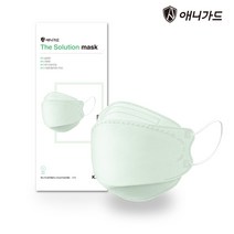 애니가드 KF80 대형 더솔루션 컬러마스크, 민트그린30매, 1개