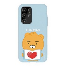 바보사랑 아이폰13프로 케이스 카카오프렌즈 리틀프렌즈 소프트필링 케이스 라이언하트.머큐리