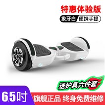 스마트 호버보드 미니 전동휠 투휠 두발 킥보드 대리, 36V, 6.5인치 스페셜 에디션 화이트