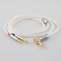 99% 순수 실버 8 코어 헤드폰 이어폰 케이블 초점 지우기 Elex Elegia Stellia 헤드셋 AH-D7200, 03 3.5mm 4 pole_05 3M