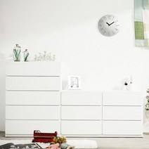 아르스노바 시스템 서랍장세트화이트_5단+3단1200서랍장/거울제외, 없음