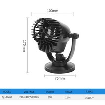 보트 워터펌프 요트 수리 모터 호환용 wave pump 3w 10w 15w mute fish tank surf small submersible pump fish tank 호환, ql-200m 10w