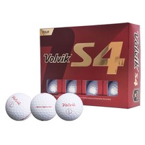 볼빅 S4 TOUR 골프공 4피스, 화이트, 12개