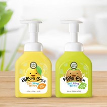해피바스 버블 핸드워시 250ml 레몬이랑손씻자 키위랑손씻자 손세정 손비누 거품비누, E해피바스 핸드워시250ml/레몬이랑손씻자