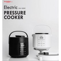 DW-1003C 소형전기압력밥솥 1인용 2인용 자취생 대웅모닝컴 멀티쿠커 미니밥솥, 화이트