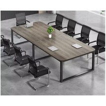 모던 심플 긴 회의용 테이블 탁자 대형 3000, 180X120