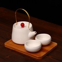 [GOPU]휴대용 찻주전자 세트 도자기, 청