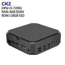 스틱PC 초 미니 PC MINIPC 안드로이드 피시 ck2 게임 인텔 코어 i5-7200U 16GB DDR4 512GB NVMe SSD Windows 11 Pro 컴퓨터 4K 60, Win 10, AU, 8GB DDR4 128GB SSD