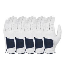 마스터루크 올양피 골프장갑 5Color 5장 왼손 세트, 3. 네이비