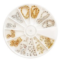 네일 볼줄 체인 커브스터드 세트 모음 / 진주 네일아트 네일체인 네일볼줄, 1개, [no.172] 콤비스톤체인세트 ll 1개