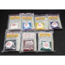 색알인주 7가지 인니 전각 수제도장 낙관 도장 캘리그라피, 노란색