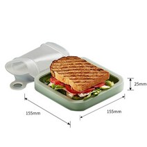 실리콘 도시락통 용기 새로운 샌드위치 토스트 도시락 상자 친환경 점심, a