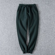 커플룩 어린양 두꺼운 융털 보온 솔리드 무지 조거 순면 코튼 여성 캐주얼바지 트레이닝바지 츄리닝바지 2629557453