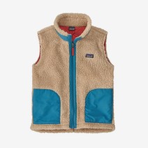 파타고니아키즈 레트로X 후리스 양털 조끼 다크 베이지 뽀글이 플리스 베스트 아동용 K Retro-X Vest