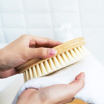 [시나몬샵] 우드 와이셔츠 셔츠 세척 빨래 세탁 솔 브러시, 1개