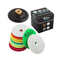 다이아몬드 폴리싱 패드 10.2cm4인치 습식건식 111 백커 세트 화강암 크리트 대리석 플러스 전자책용 공정 모범 사례 POLISHSURF 제작