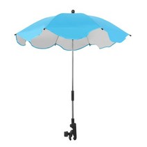 파라솔각도기 우산 초대형 파라솔 텐트 uv 보호 sunscree rainproof 아기 방수 유아 유모차 커버 양산 조절, 하늘색