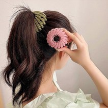 올림머리 만두핀 똥머리핀 헤어핀 볼륨포니 로에드 당고머리 벨벳