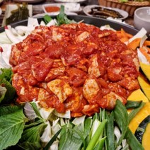 남이섬꼬꼬 춘천닭갈비 맛집 양념철판닭갈비 당일배송 맛집, 1.2kg 양념 닭갈비(3인분+야채 기본구성)