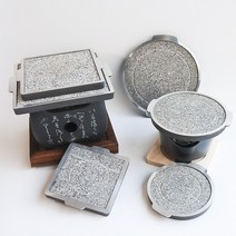 사각 원형 전골 일식 돌판 혼밥 혼술 미니불판 3종, 추가옵션 1. 고체연료 30g - 10개