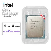 인텔 코어 i3 13100F CPU 프로세서 새로운 3.4 GHz 8 스레드 65W LGA, 한개옵션0