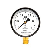 압력게이지 Y100진공 음압계 기본 압력계 0-0.6/1.0/1.6/2.5/4/6Mpa, T08-압력 0~0.06Mpa