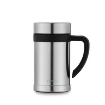 텀스 마틴 스텐머그 500ml, 블랙+블랙, 1세트