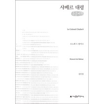 샤베르 대령(큰글씨책), 지식을만드는지식, 오노레 드 발자크 저/김인경 역