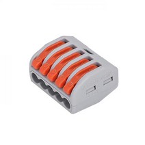 원터치 전기선 와이어 연결 단자 커넥터 컨넥터 5선 원터치컨넥터5선, 10개