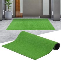업소용 인조잔디현관매트 출입구 무지 중 깔판 아파트, 인조잔디현관매트 무지 녹색 중