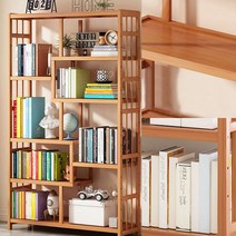 100CM 책장(7단) 원목거실책장 사이드책꽂이 가성비책장