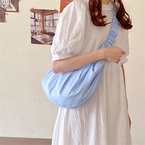 셀러허브(잡화) [라일리] Rly 주름 포인트 캐쥬얼 러블리 심플 데일리 여성 숄더백