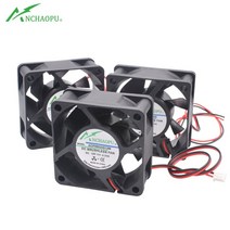 ACP6025S 6cm 60mm 팬 60x60x25mm DC5V 12V 24V USB 커넥터 전원 충전기 변압기의 냉각 팬에 적합한 2 선, 12V xh2.54pin