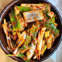 입 맛 살리는 진도 대파김치 국내산100%, 대파김치 1kg