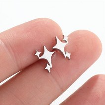 스마일 귀걸이 링 14k 원터치 티파니 미니 스테인레스 스틸 하트 여성용 심플한 이어링 플라워 오브 라이프 귀 스터드 소녀 크리스마스 쥬얼리