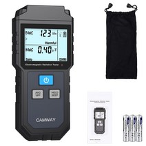 CAMWAY 전자기 방사 테스터 EMF 미터 전자파 측정기 전자기장 방사 검출 핸드헬드 LCD 디스플레이 경보 기능 첨부 전자파계 다국어 설명서 첨부(일본어 있음)