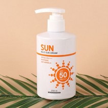 장시간 지속 250ml 대용량 미백 선크림 선블록, 단일제품