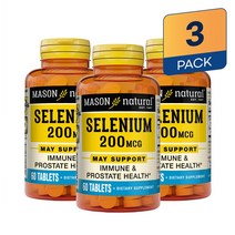 (3pack) 메이슨내추럴 셀레늄 200mcg 60타블렛 3통, 1개, 기본